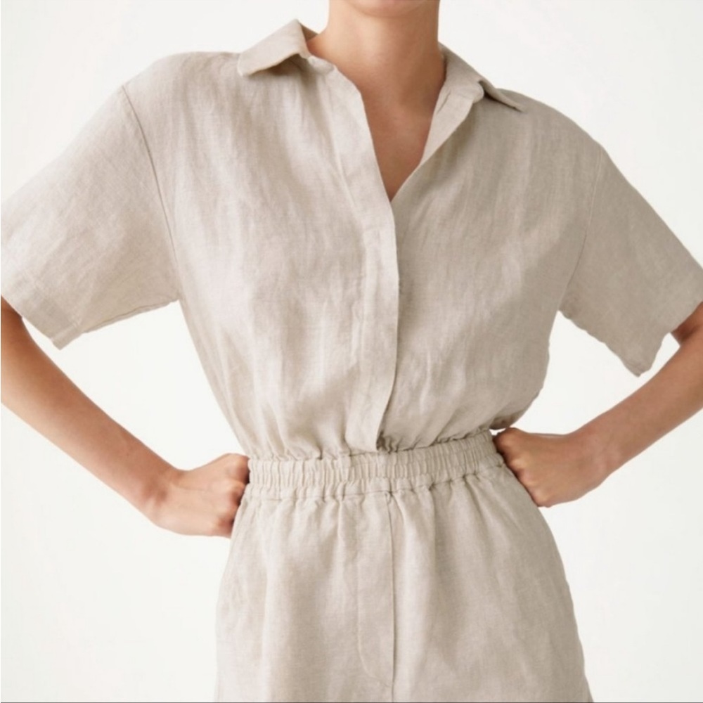 *NEW* Collared Linen Romper